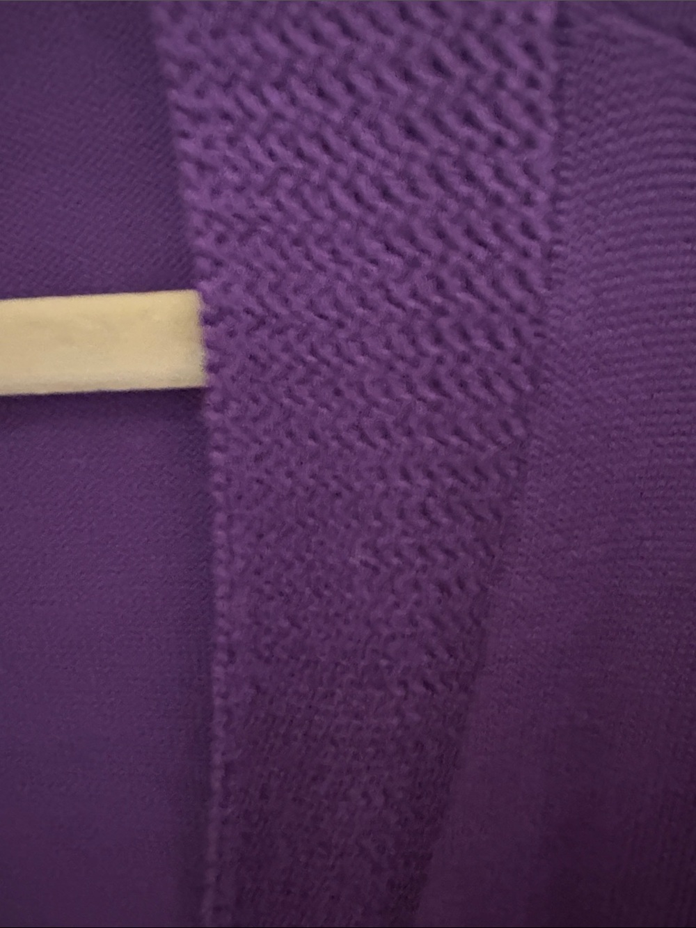 Chaps Purple Open-Front Knit Cardigan - Picture 3 of 3